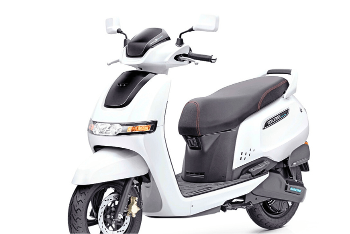 Ev white scooter