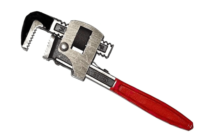 ADJUSTABLE PIPE WRENCH.